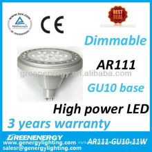 TUV CE dimmable AR111 GU10 base LED éclairage spot